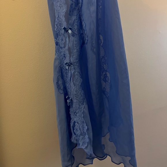 Blue Vintage Slip Dress with Bows - Picture 5 of 6